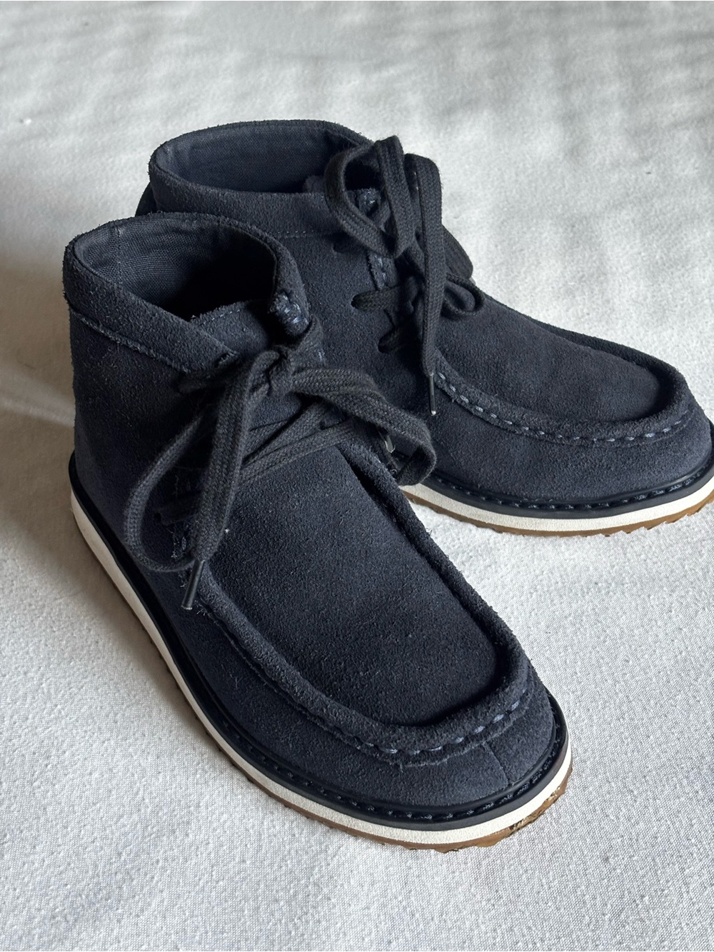 Like NEW Gap Kids Cozy Vegan Suede Moc-Toe Boots